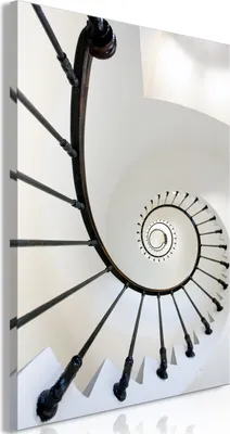 Produktbild von Italienischer Leinwand Leinwandbild - Endless Stairs (1 Part) Vertical 60x90 cm Städte d-B-0312-b-a