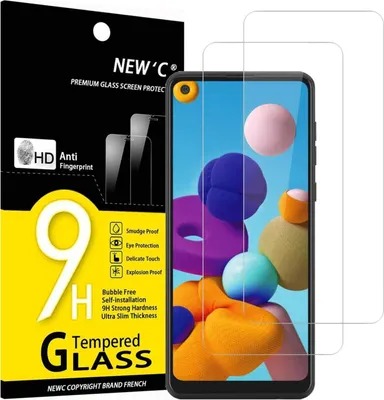 Produktbild von Panzer Schutzglas Samsung Galaxy A21 2 Stück 9H Härte Ultra-klar