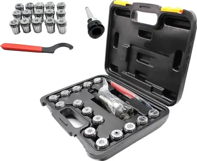 Produktbild von Kolletspannfutter Set, MT3 Spindel, ER32 Kollet, 1-20 mm Kolletbereich, 40 mm Länge, 32 mm Durchmesser