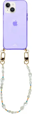 Produktbild von Beachy Vibes Cord Hülle Purple - Short Cord  - Kompatibel mit iPhone 15