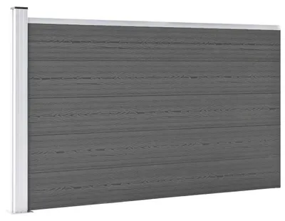 Produktbild von vidaXL Gartenzaun WPC 175x105 cm Grau