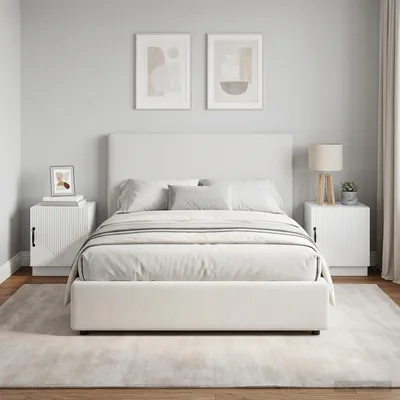 Immagine prodotto di Maison Exclusive - Comodini, 2 pezzi, bianco lucido, 43 x 34,5 x 47 cm