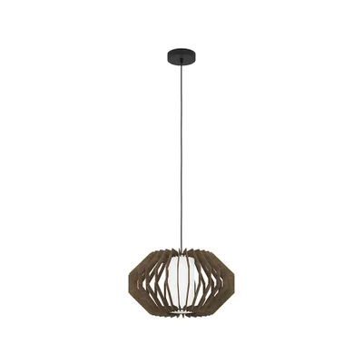 Produktbild von EGLO Rusticaria, Flexible Halterung, Schwarz, Braun, Weiß, Braun, Weiß, Glas, Stahl, Holz, Glas, Holz, Schwarz