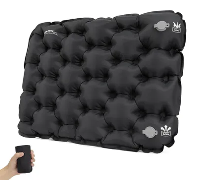Zdjęcie produktu dla Poduszka do siedzenia dmuchana - Wodoodporna - 42 x 33 x 5 cm - Na camping, podróże i plażę