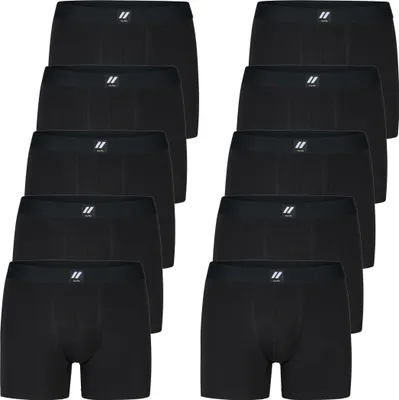 Produktbild von City Life 10er Pack Herren Jersey Trunks Boxer Short Sparpack M - XXL - Farbe: schwarz, Grösse: L