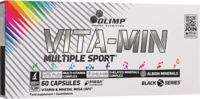 Obrázek produktu pro Olimp Nutrition Vita-Min Multiple Sport, Kapsle, Vitamín A, Vitamín B1, Vitamín B12, Vitamín B2, Vitamín B6, Vitamín C, Vitamín D, Vitamín E, Dospělý, 290 mg, 100 mg, 190 mg