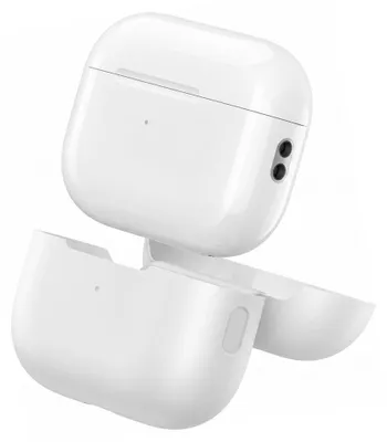 Produktbild von BigBen, Silikonhülle AirPods Pro 3 kratzfest mit kabellosem Laden, Weiß