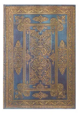 Productafbeelding van Paperblanks Blue Luxe Luxe Design Hardcover Journal Grande Unlined Elastic Band Closure 128 Pg 120 GSM