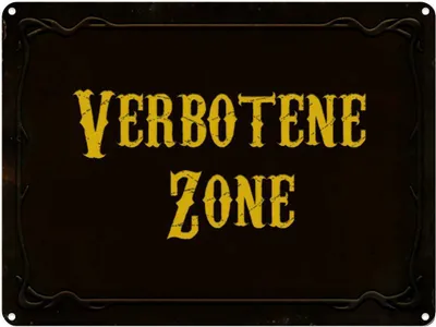 Produktbild von vianmo Blechschild 30x40 cm verbotene Zone