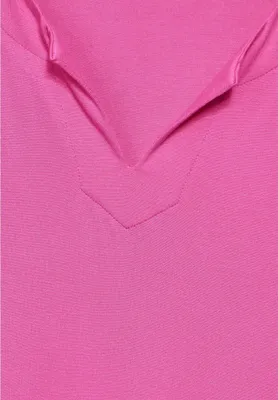 Produktbild von Cecil Damen Midikleid Pink ärmellos mit V-Ausschnitt und gestuftem Saum