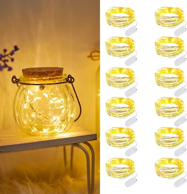 Obrázok produktu pre 20 LED svetelný reťazec na batérie, dekorácia na Halloween – sada 12 kusov – vhodné aj na Vianoce a oslavy