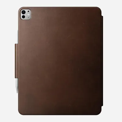 Obrázek produktu pro Nomad Leather Folio, brown Nomad leather - iPad Pro 13" M4, M5