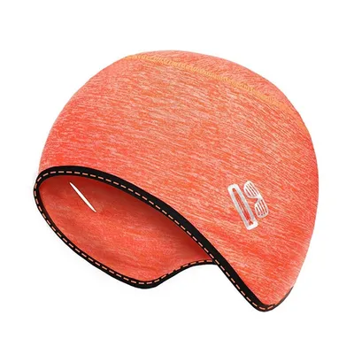 Zdjęcie produktu dla Czapka polarowa typu beanie, czapka zimowa, uni , dla dzieci i dorosłych, sportowa, outdoorowa, ciepła, kolor: pomarańczowy