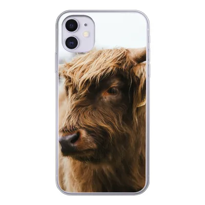 Produktbild von MuchoWow® Handyhülle Schutzhülle Hülle für iPhone 11 Schottischer Highlander - Tiere - Hörner Silikon Softcase Handy Hülle - Handytasche