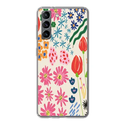 Produktbild von MuchoWow® Handyhülle Schutzhülle Hülle für Samsung Galaxy S21 Blumen - Gestaltung - Tulpe Silikon Softcase Handy Hülle - Softcase