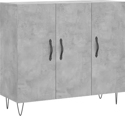 Produktbild von Sideboard Betongrau 90x34x80 cm Holzwerkstoff