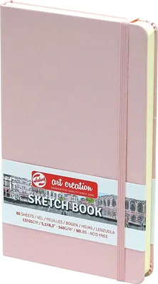 Produktbild von Talens Art Creation Skizzenbuch Pastellrosa 13 x 21 cm, 140 g, 80 Blätter