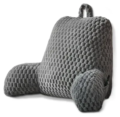 Obrázek produktu pro Omgoods – Polštář na čtení do postele a na pohovku – Ergonomická opěrka zad s odnímatelným a pratelné plyšové potahové