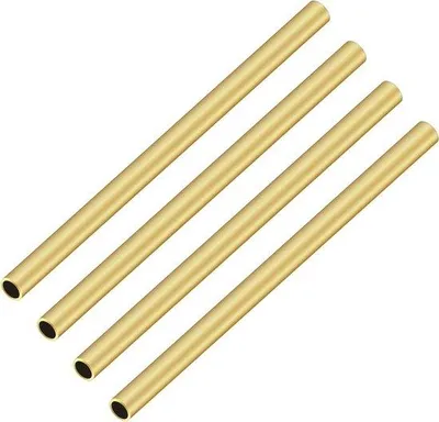 Immagine prodotto di Tubi metallici con diametro esterno di 5 mm x spessore di 0,5 mm x lunghezza di 200 mm - Tubi metallici senza saldatura per il fai da te (4 pezzi) con .