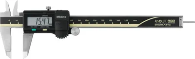 Produktbild von Mitutoyo Digitaler Messschieber mit AOS-System mit rundem Tiefenmaß und Datenausgang, Messbereich: 150 mm