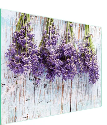Obrázek produktu pro Skleněné krájecí prkénko 52x40 levandule