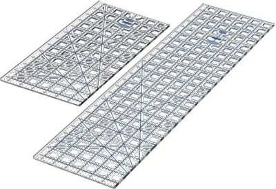 Produktbild von TrueCut Patchworklineale Maßeinteilung inch in verschiedenen Größen : 6,5 x 24,5 inch Linealgrößen: 6,5 x 24,5 inch