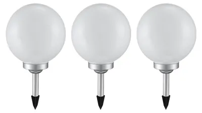 Produktbild von 3er Set LED Solar Kugel Stecklampen, Durchmesser 20 cm,SOLAR
