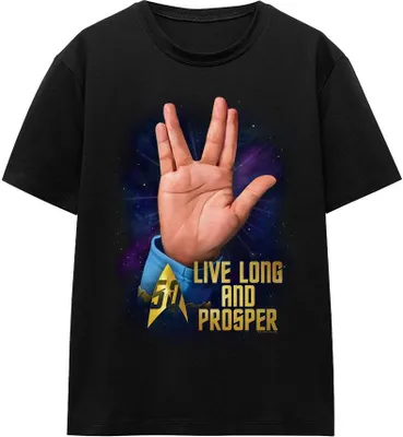 Produktbild von Star Trek - "LLAP 50" T-Shirt für Herren/Damen Uni TV16189 (XXL) (Schwarz)