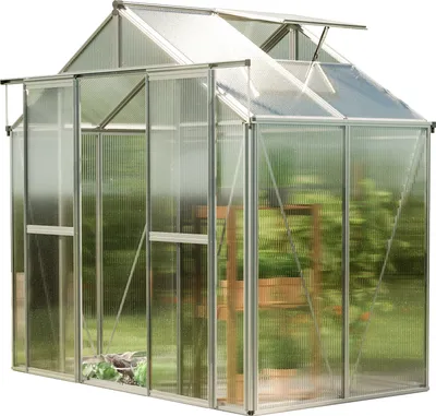 Immagine prodotto di GFP Serra Saphir 2 telaio in alluminio 259 x 133 cm, lastre a doppia parete di 8 mm