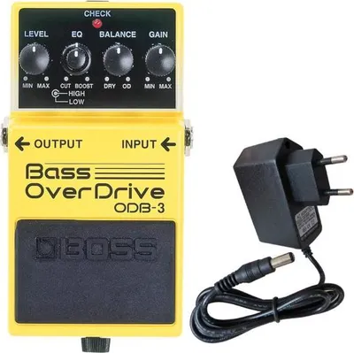Image de Boss ODB-3 Bass Overdrive Pedal avec adaptateur secteur