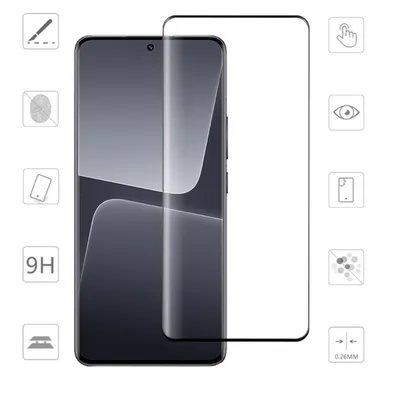 Obrázok produktu pre Pre Xiaomi 13 Ultra 2x 4D Display Full LCD Curved H9 Tempered Glass Screen Protector Príslušenstvo