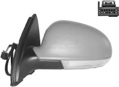 Produktbild von VAN WEZEL 5886817 Außenspiegel Seitenspiegel Links für VW Golf V Variant (1K5) Asphärisch Beheizt Grundiert