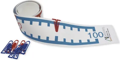 Produktbild von TimeTEX Demo-Zahlenstrahl-Rechenband mit Klettpunkten, 3 m, 1-100
