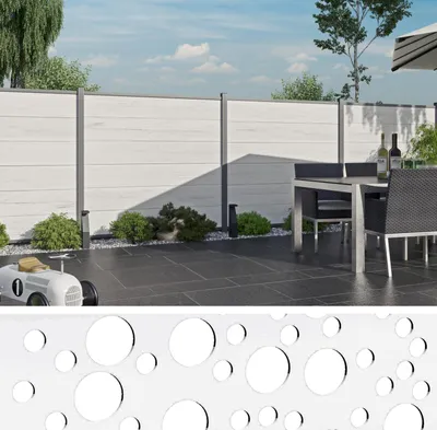 Immagine prodotto di TeJe ECOSTECK-Gitterfüllung Kreise 20 x 140 x 1800 mm