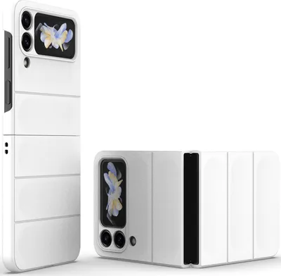 Obrázek produktu pro Pouzdro pro Samsung Galaxy Z Flip 4 5G Tvrdé PC Matné Nárazuvzdorné Protiskluzové Pouzdro Bílý