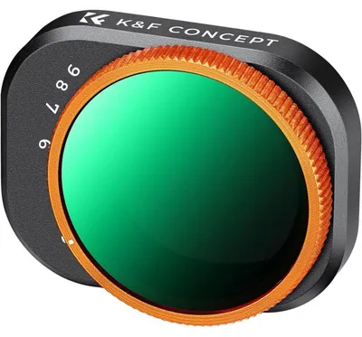 Imagen del producto de Filtro ND variable Mini4Pro, compatible con lentes HD, fabricado en vidrio y aluminio, con rango de densidad ND32-512