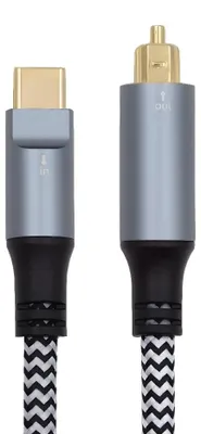Image de Câble audio optique USB-C vers Toslink, 180 cm