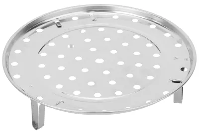 Produktbild von Dampfgarer-Einsatz - Rundes Kochregal aus 304 Edelstahl - Für Töpfe Pfannen und Schongarer - Durchmesser 20 cm