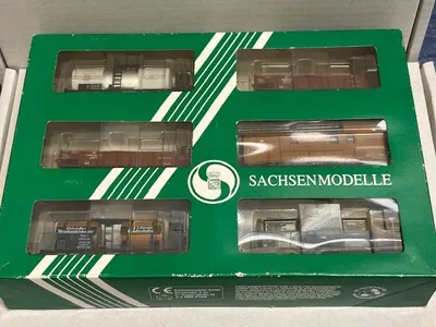 Produktbild von Tillig Sachsenmodelle Güterwagenset 6teil . Länderbahn Ep I
