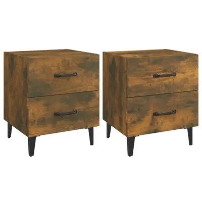 Obrázok produktu pre Nočné stolíky 2 ks dymový dub 40x35x47,5 cm