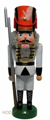 Produktbild von Nussknacker Soldat weiß Höhe 42cm NEU