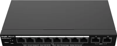 Zdjęcie produktu dla Ruijie Networks RG-ES210GC-LP, Zarządzany, L2, Gigabit Ethernet (10/100/1000), Obsługa PoE, Możliwości montowania w stelażu