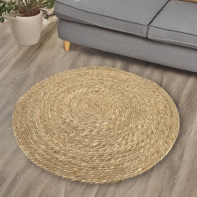 Immagine prodotto di 3.02 Tappeto rotondo Ø 80 cm circa in seagrass / tappeto da bagno naturale