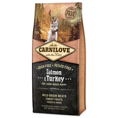 Produktbild von Carnilove Dog Puppy Large Breed Lachs & Pute 12kg
