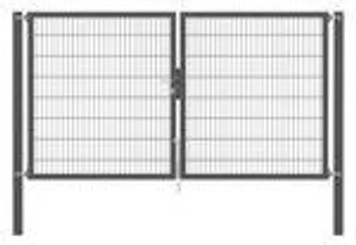 Immagine prodotto di Alberts 637194 Cancello doppio Flexo Plus con accessori, antracite, larghezza 300 cm, altezza 160 cm
