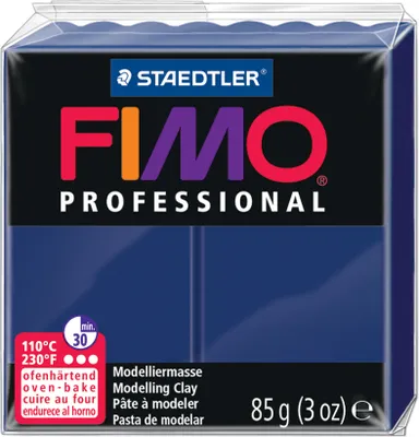 Produktbild von FIMO PROFESSIONAL Modelliermasse marineblau 85 g