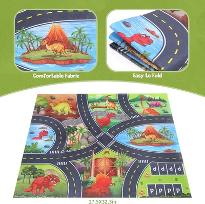 Produktbild von Dinosaurier-LKW-Spielzeug für Kinder, großes Transportspielset, zurückziehbares Auto, Geburtstagsgeschenke für Jungen und Mädchen