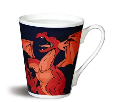 Produktbild von Nici 39825 Zaubertasse Drachen Dragons Doppelkopfdrache Porzellantasse