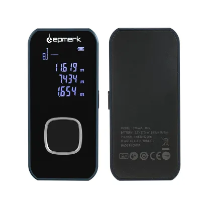 Produktbild von Lepmerk 196ft/60m Mini-Lasermessgerät Digitales Laser-Entfernungsmessgerät Laser-Messwerkzeug Entfernungsmesser mit beleuchtetem LCD Elektronischer Winkelsensor