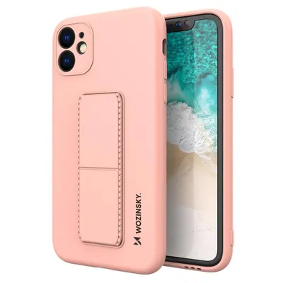 Image de Wozinsky Kickstand Case Silicone Case with Stand Iphone 11 Pro Max Pink